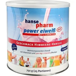 HANSEPHARM Power Protein plus Vadelma-Vanilja Plv., 750 g