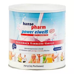 HANSEPHARM Power Protein plus Vadelma-Vanilja Plv., 750 g