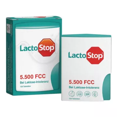 LACTOSTOP 5,500 FCC Tablettien napsautusannostelija, 120 kpl