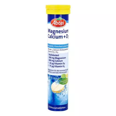 Abtei Magnesium Calcium+d3 poretabletit (15 kpl)