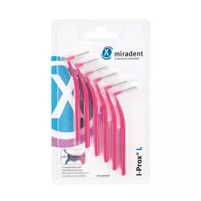 MIRADENT Interdentaaliharja I-Prox L 0,4 mm vaaleanpunainen, 6 kpl