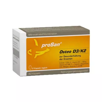 PROSAN Osteo D3/K2 pehmeät kapselit, 60 kpl