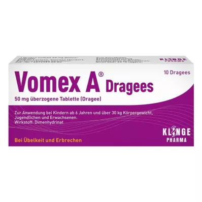 VOMEX A päällystetyt tabletit 50 mg, 10 kpl