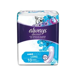 ALWAYS huomaamaton inkontinenssituki pitkä, 10 kpl