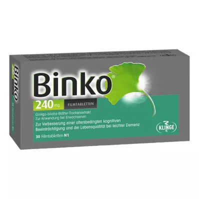 BINKO 240 mg kalvopäällysteiset tabletit, 30 kpl