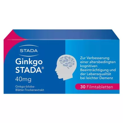 GINKGO STADA 40 mg kalvopäällysteiset tabletit, 30 kpl