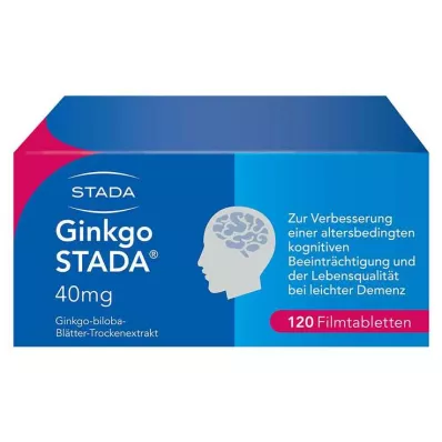 GINKGO STADA 40 mg kalvopäällysteiset tabletit, 120 kpl