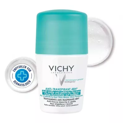 Vichy deodorantti roll-on anti-tahrat 48h, 50 ml