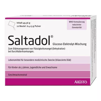 SALTADOL Elektrolyyttiliuos suun kautta, 12 kpl