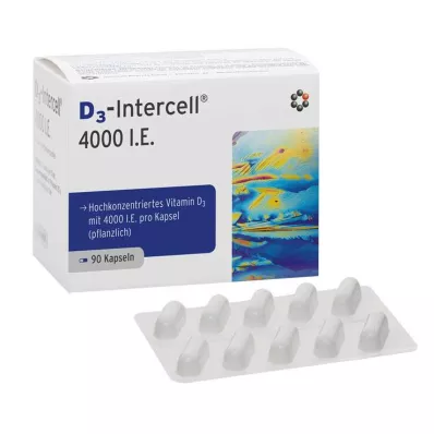 D3-INTERCELL 4,000 I.U. kapselit, 90 kpl