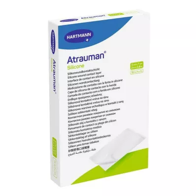 ATRAUMAN Silikoniset steriilit 5x7 cm:n kompressit, 10 kpl