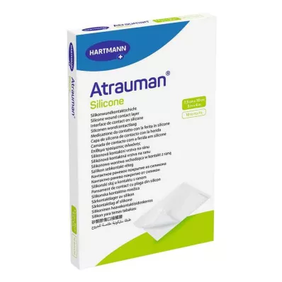 ATRAUMAN Silikoniset steriilit 7,5x10 cm:n kompressit, 10 kpl