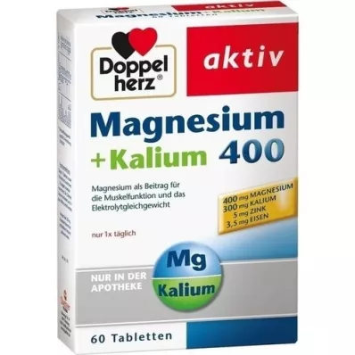 DOPPELHERZ Magnesium+kalium tabletit, 60 kpl