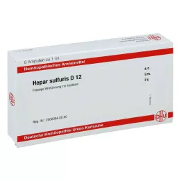 HEPAR SULFURIS D 12 ampullia, 8X1 ml