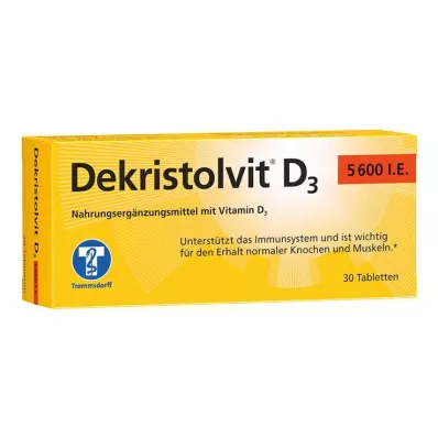 DEKRISTOLVIT D3 5 600 I.U. tablettia, 30 kpl
