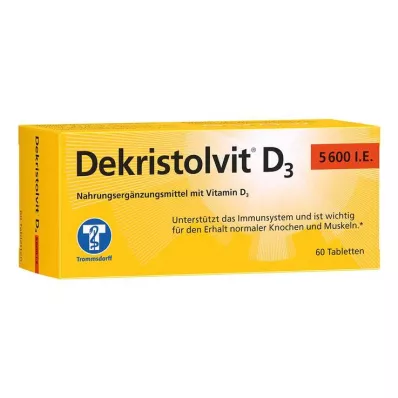 Dekristolvit D3 5 600 IU tabletit, 60 kpl Dekristolvit D3 5 600 IU tabletit, 60 kpl