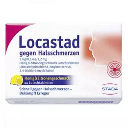 LOCASTAD kurkkukipuun Hunaja-sitruuna Lut.-T., 24 kpl