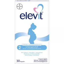 ELEVIT 2 raskausajan pehmeää kapselia, 30 kpl