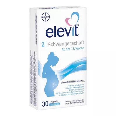 ELEVIT 2 raskausajan pehmeää kapselia, 30 kpl