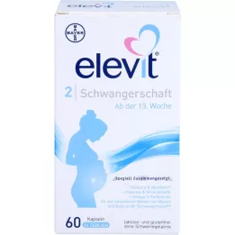 ELEVIT 2 raskausajan pehmeää kapselia, 60 kpl