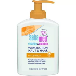 SEBAMED BABY &amp; KIND Pesuvoide iholle &amp; Hiukset kehäkukalla, 200 ml