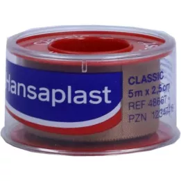 HANSAPLAST Kiinnityskipsi Classic 2,5 cm x 5 m, 1 kpl