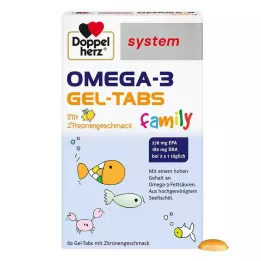 DOPPELHERZ Omega-3-geelitabletit perhejärjestelmä, 60 kpl