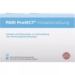 PARI ProtECT-inhalaatioliuos, jossa on Ectoin-ampulleja, 20X2,5 ml