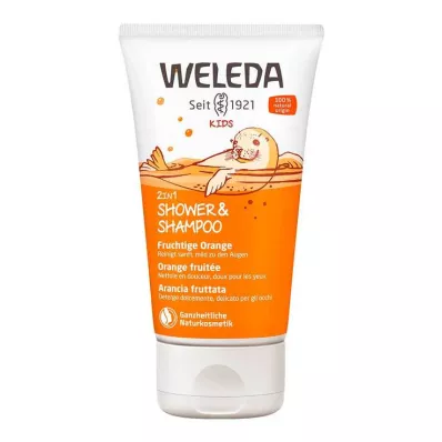 WELEDA Kids 2in1 Shower &amp; Shampoo Fruity Orange, 150 ml