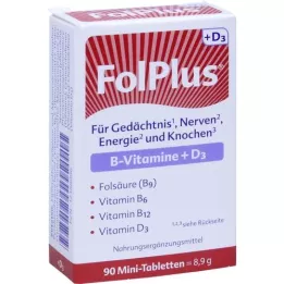FOLPLUS+D3-tabletit, 90 kpl