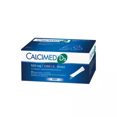 CALCIMED D3 500 mg/1000 I.U. Direct Granules, 60 kpl