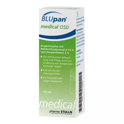 BLUPAN lääketieteelliset OSD Silmätipat, 10 ml BLUPAN lääketieteelliset OSD Silmätipat, 10 ml