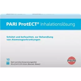 PARI ProtECT-inhalaatioliuos, jossa on Ectoin-ampulleja, 10X2,5 ml