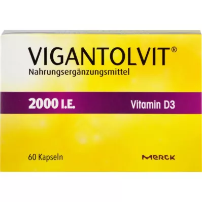 VIGANTOLVIT 2000 I.U. D3-vitamiinipehmytkapselit, 60 kpl