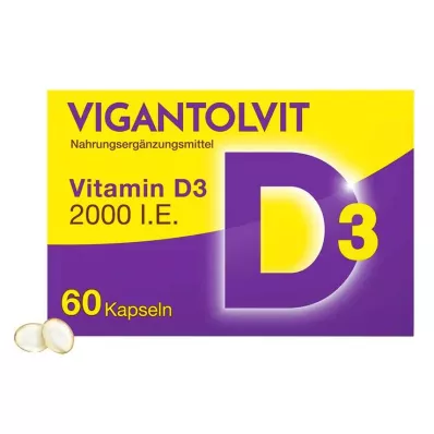 VIGANTOLVIT 2000 I.U. D3-vitamiinipehmytkapselit, 60 kpl