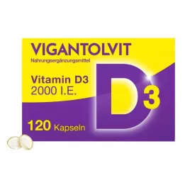 VIGANTOLVIT 2000 I.U. D3-vitamiinipehmytkapselit, 120 kpl