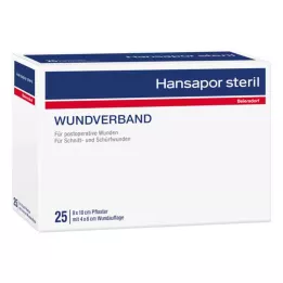 Hansapor steriili haavasidos 8x10 cm (3 kpl)