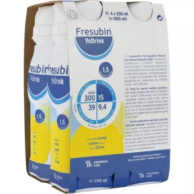 FRESUBIN YoDrink Sitruuna, 4X200 ml