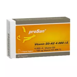 PROSAN D3+K2-vitamiini 4000 I.U. kapselit, 30 kpl