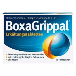 BOXAGRIPPAL Kylmätabletit 200 mg/30 mg FTA, 10 kpl