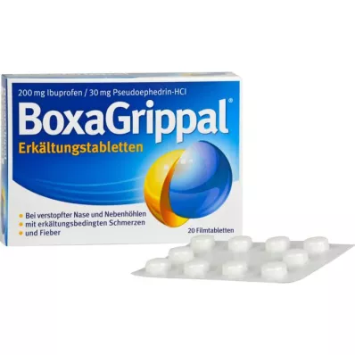 BOXAGRIPPAL Kylmätabletit 200 mg/30 mg FTA, 20 kpl