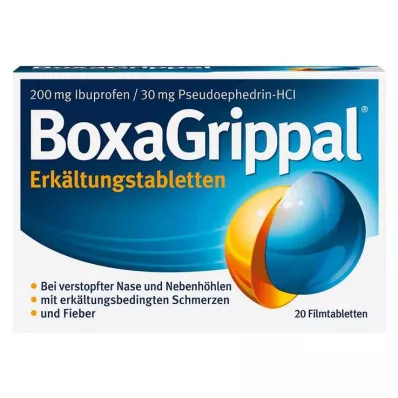 BOXAGRIPPAL Kylmätabletit 200 mg/30 mg FTA, 20 kpl