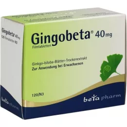 GINGOBETA 40 mg kalvopäällysteiset tabletit, 120 kpl