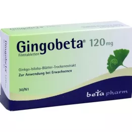 GINGOBETA 120 mg kalvopäällysteiset tabletit, 30 kpl