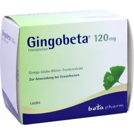 GINGOBETA 120 mg kalvopäällysteiset tabletit, 120 kpl
