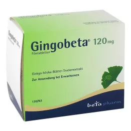 GINGOBETA 120 mg kalvopäällysteiset tabletit, 120 kpl