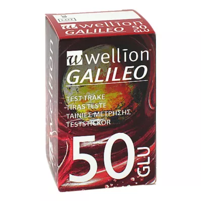 WELLION GALILEO Verensokeritestiliuskat, 50 kpl WELLION GALILEO Verensokeritestiliuskat, 50 kpl