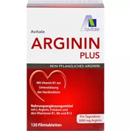 ARGININ PLUS B1+B6+B12+B12+Foolihappo kalvopäällysteiset tabletit, 120 kpl