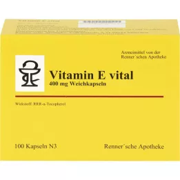 VITAMIN E VITAL 400 mg Rennersche Apotheke Soft C., 100 kpl