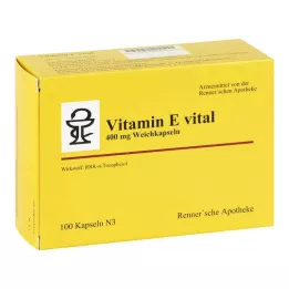 VITAMIN E VITAL 400 mg Rennersche Apotheke Soft C., 100 kpl